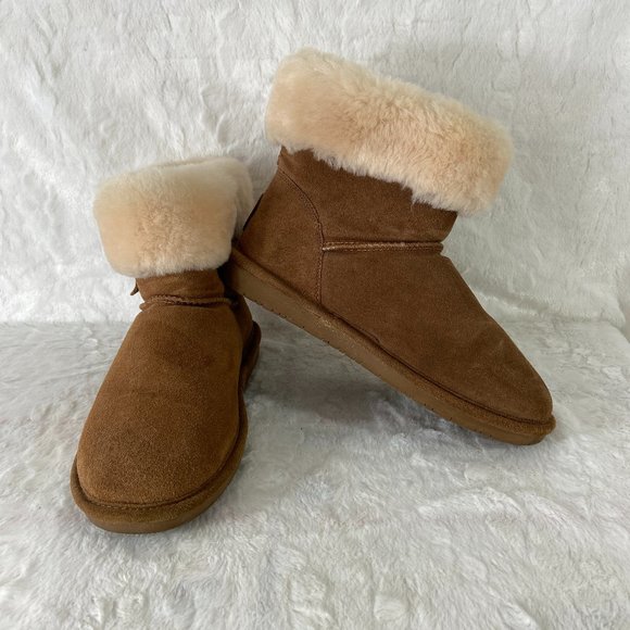 BEARPAW Abby Color Hickory 1257W winter boots wool blend suede - Picture 4 of 10